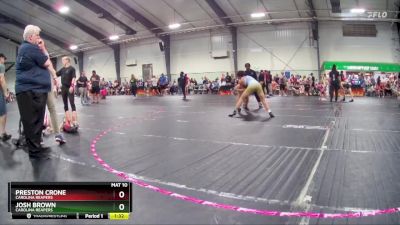 150 lbs 1st Place Match - Preston Crone, Carolina Reapers vs Josh Brown, Carolina Reapers