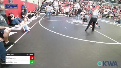 55 lbs Consi Of 8 #2 - Brooks Clay, Skiatook Youth Wrestling vs Axel Miller, Skiatook Youth Wrestling