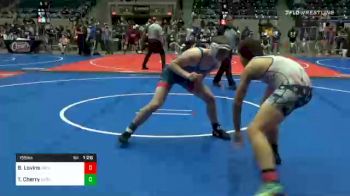 155 lbs Quarterfinal - Boomer Lovins, Catoosa Youth Wrestling vs Ty Cherry, Dark Cloud Wrestling Club