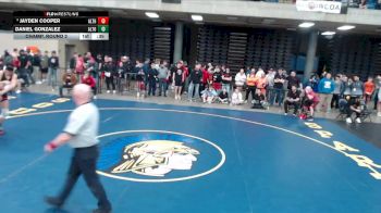 138 lbs Champ. Round 2 - Jayden Cooper, Bourbonnais vs Daniel Gonzalez, Unattached