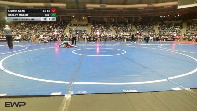 127 lbs Quarterfinal - Kierra Keys, MilLard South Wrestling Club vs Harley MILLER, RAW Wrestling Club