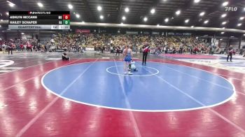100 lbs Quarterfinal - Hailey Schafer, Highmore AAU vs Ashlyn McCann, Montana Disciples