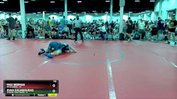115 lbs Round 3 (4 Team) - Evan Kaliakoudas, Xtreme Team White vs Max Berman, PA Alliance