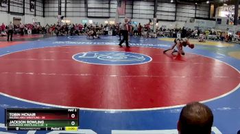 144 lbs Placement Matches (8 Team) - Jackson Rowling, DARKHORSE WRESTLING CLUB vs Tobin McNair, RALEIGH AREA WRESTLING