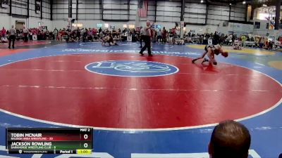 144 lbs Placement Matches (8 Team) - Jackson Rowling, DARKHORSE WRESTLING CLUB vs Tobin McNair, RALEIGH AREA WRESTLING