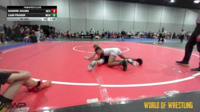 96 lbs Rr Rnd 1 - DAndre Adams, Untouchables 12u PURPLE vs Liam Fraser, Mojo Mulisha 12U