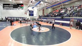 215 lbs Semifinal - Colton Carson, Herscher vs Kendrick CRITE, Kankakee (Sr.)