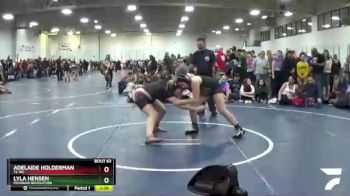 155 lbs Quarterfinal - Lyla Hensen, Michigan Revolution vs Adelaide Holderman, TK WC