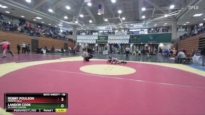 98 lbs Quarterfinal - Robby Poulson, Mission Hills vs Landon Cook, La Costa Canyon