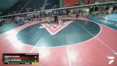 58 lbs 1st Place Match - Tytan Humphries, Idaho vs Teague Vaughn, Idaho