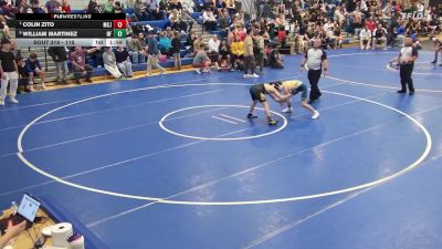 118 lbs Quarterfinal - Colin Zito, McQuiad Jesuit vs William Martinez, Niagara Falls