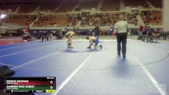 D2-132 lbs Champ. Round 1 - Giosue Hickman, Canyon View vs Darrien Ruiz-Dubay, Vista Grande