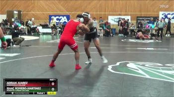 165 lbs Quarterfinal - Isaac Romero-Martinez, Modesto Junior College vs Adrian Juarez, Bakersfield College