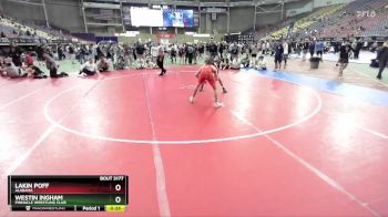 120 lbs Cons. Round 1 - Lakin Poff, Alabama vs Westin Ingham, Pinnacle Wrestling Club