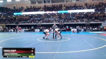 171 lbs Champ. Round 1 - Abram Donham, Homer High School Mariners vs Romen Weber, Valdez High School