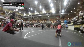 73 lbs Quarterfinal - Creed Bruens, Carl Albert vs Tanion Green, Harrah Little League Wrestling