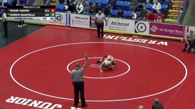 132 lbs Consi Of 8 #2 - Shane Cronin, Beth-Center vs Joseph Gaustella, Lake Lehman