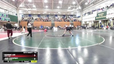 150 lbs Cons. Round 5 - Jake Sakofsky, Torrey Pines vs Dominic Lee, Great Oak