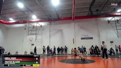 190 lbs Quarterfinal - Arell Sago, Yorktown Wrestling Club vs Tristen Blaker, Dekalb Barrons