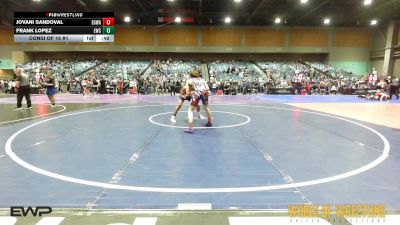 135 lbs Consi Of 16 #1 - Jovani Sandoval, EGWA vs Frank Lopez, Lemoore Wrestling Club