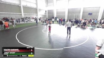 76 lbs Champ. Round 2 - Kolter Gardiner, Payson Lion Wrestling Club vs Jordy Smart, Ravage