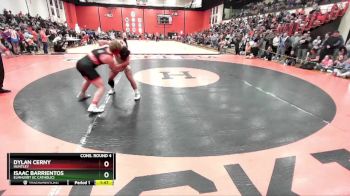 190 lbs Cons. Round 4 - Isaac Barrientos, Elmhusrt (IC CATHOLIC) vs Dylan Cerny, HUNTLEY