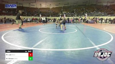 70 lbs Consi Of 4 - Mason Lee, ReZults Wrestling vs Wyatt Brown, Open Mats