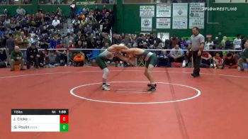 113 lbs Prelims - Jack Croke, Locust Valley vs Stevo Poulin, Shenendehowa