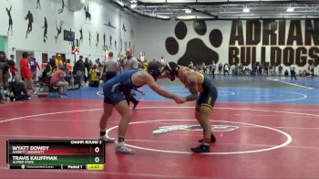 165 Freshman/Soph Champ. Round 2 - Travis Kauffman, Alfred State vs Wyatt Dowdy, Averett University