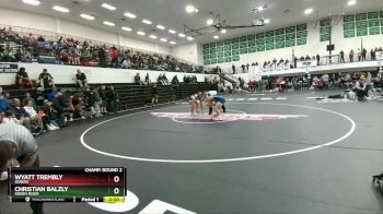 190 lbs Champ. Round 2 - Wyatt Trembly, Dubois vs Christian Balzly, Green River