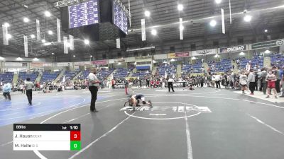 88 lbs Quarterfinal - Jace Hauan, Bear Cave WC vs Malachi Halte, GI Grapplers