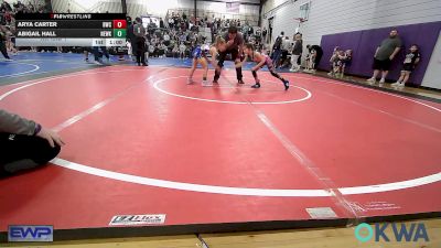 54 lbs Rr Rnd 1 - Arya Carter, Bartlesville Wrestling Club vs Abigail Hall, Newkirk Takedown Club