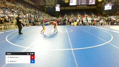 115 lbs Rnd Of 32 - Delialah Betances, GA vs Genevieve Bellino, TX