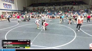 122 lbs Quarterfinal - Mark Evans, Palmetto State Wrestling Acade vs Hadi Jabali, Not Attached