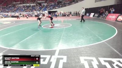 2A/1A-138 3rd Place Match - Devin Huston, Willamina vs Wyatt Dayton, Santiam