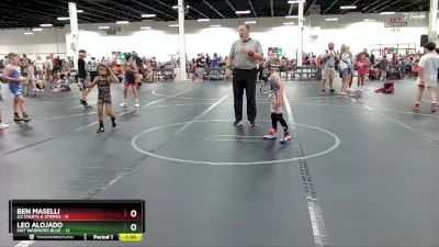 48 lbs Round 5 (6 Team) - Ben Maselli, U2 Starts & Stripes vs Leo Alojado, Mat Warriors Blue