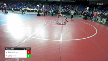 113 lbs Round Of 64 - Noah Rushford, East Longmeadow vs Michael Barry, Wakefield