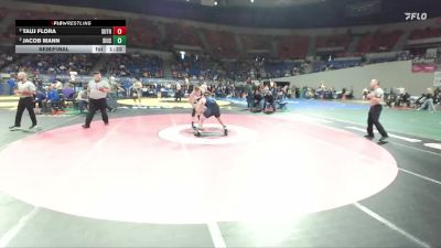 3A Boys 215 lbs Semifinal - Tauj Flora, Sutherlin Boys vs Jacob Mann, Siuslaw / Mapleton Boys