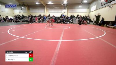 120 lbs Rr Rnd 5 - Gabriella Lozano, McLoud vs Gracie Young, Sand Springs HS