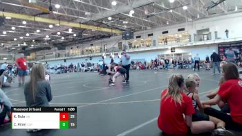 132 lbs Placement (4 Team) - Kylie Rule, Wisconsin Black vs Ciara Riner, Charlies Angels Pink