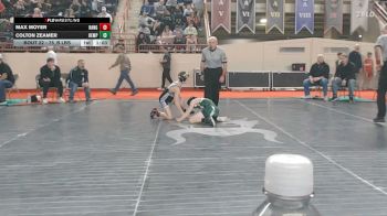 75_B lbs Round Of 64 - Max Moyer, Bangor vs Colton Zeamer, Hempfield