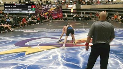 114 lbs Round 1 (4 Team) - Justin Olson, Staples-Motley, MN vs Jacob Blankenship, Creighton Prep, NE