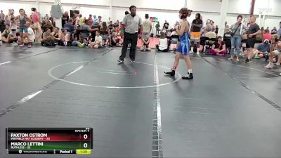 96 lbs Round 2 (4 Team) - Paxton Ostrom, Mayfield Mat Academy vs Marco Lettini, Ruthless