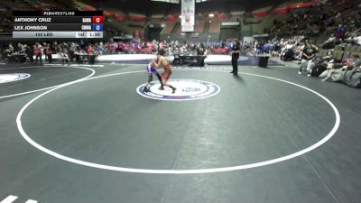 126 lbs Anthony Cruz, BAWA-Bay Area Wrestling Association vs Lex Johnson, CMWA - Coastal Mountain Wrestling Association