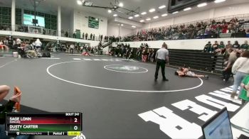 175 lbs Quarterfinal - Sage Lonn, Rawlins vs Dusty Carter, Powell