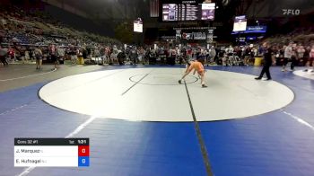 106 lbs Cons 32 #1 - Jonathan Marquez, Illinois vs Eddie Hufnagel, New Jersey