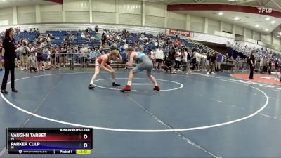 138 lbs Cons. Round 3 - Vaughn Tarbet, MI vs Parker Culp, IN