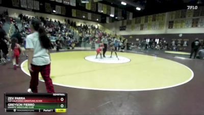 49 lbs Semifinal - Zev Parra, TUF California Wrestling Acade vs Greyson Fierro, Granite Wrestling Club