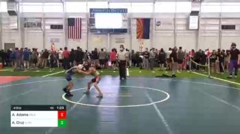 49 lbs Semifinal - Austyn Adams, Salem Elite vs Angelo Cruz, Alpha Dawg