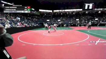 155 lbs Cons. Semi - Cora Sherman, CGN3 vs Jordyn Payne, WPW1